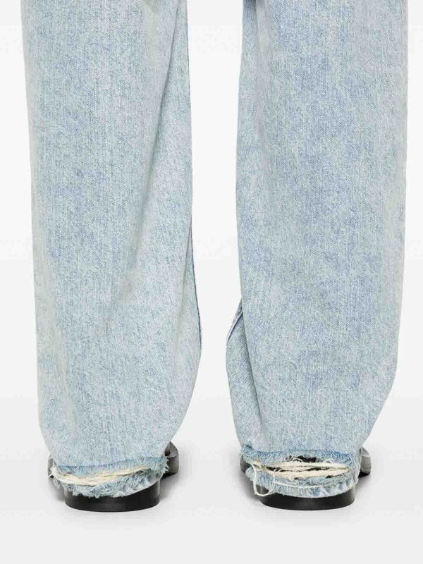 The Best Shops BALENCIAGA: カジュアルトラウザー - カジュアルパンツ - ライトブルー