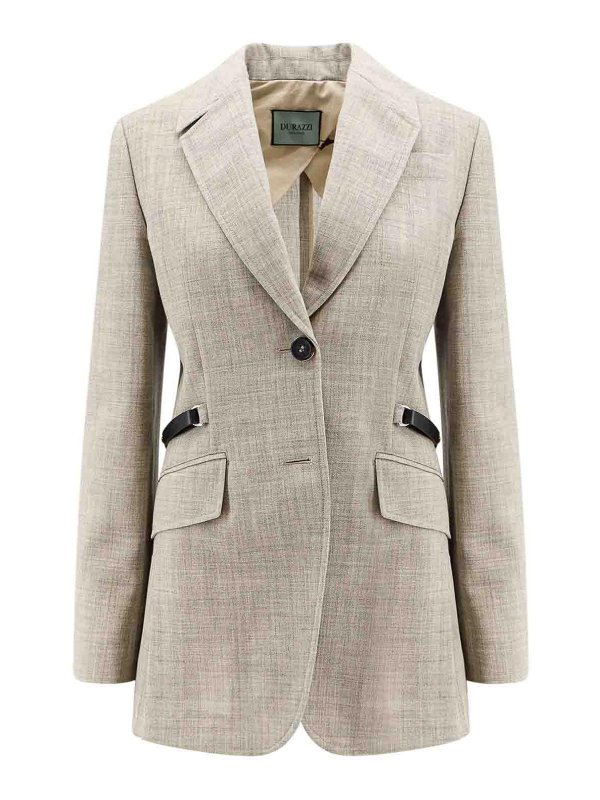 DURAZZI MILANO: blazers - Tailored virgin wool blazer