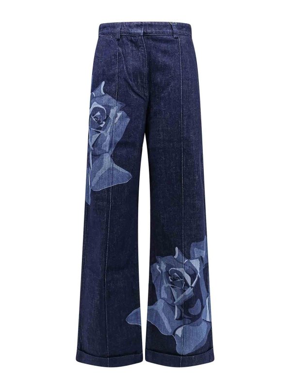 KENZO: Bootcut - Bootcut Jeans - Blau