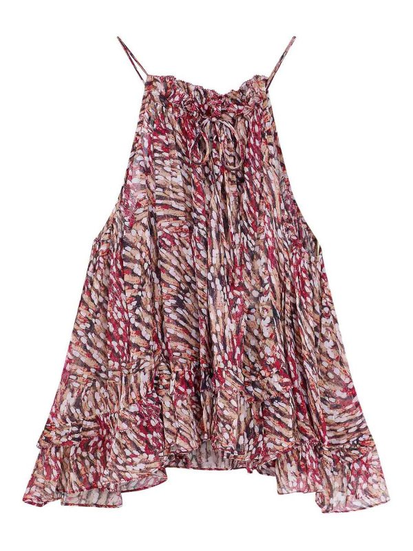 Isabel Marant Etoile: Tops y camisetas sin mangas - Top - Multicolor