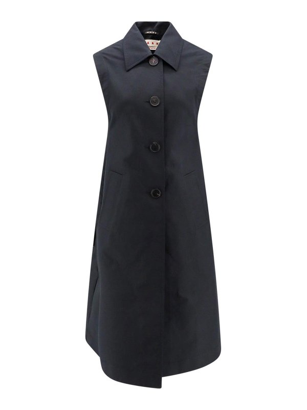 Marni: Kurze Mäntel - Kurzer Mantel - Schwarz