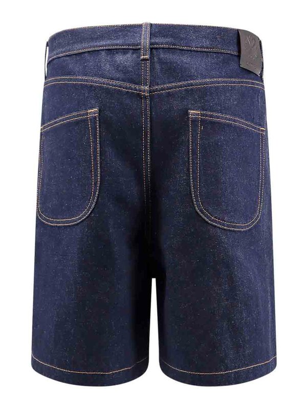 OFF-WHITE: Trousers Shorts online - Denim bermuda shorts with 