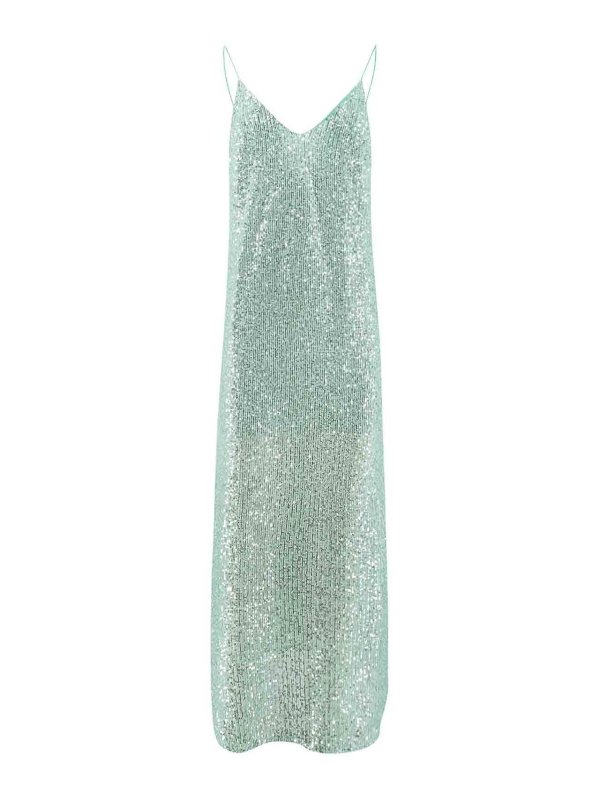 THE NINA STUDIO: maxi dresses - Long dress with all-over sequins