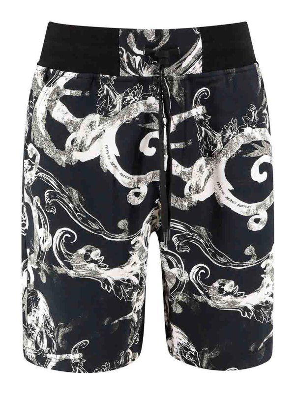 Versace Jeans Couture: Trousers Shorts - Cotton bermuda shorts