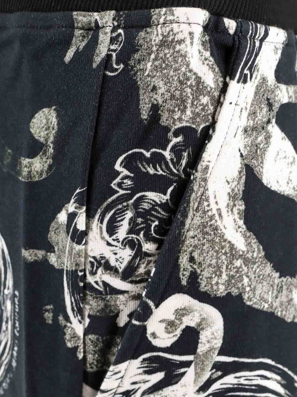 The Best Shops Versace Jeans Couture: Trousers Shorts - Cotton bermuda shorts