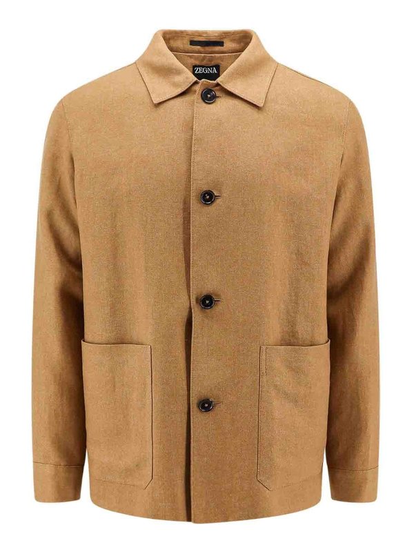 Z ZEGNA: Casualjacken - Casualjacke - Braun