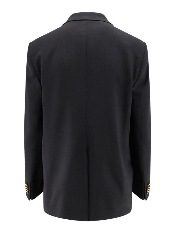 TAGLIATORE: blazers online - Wool blend blazer with gold buttons
