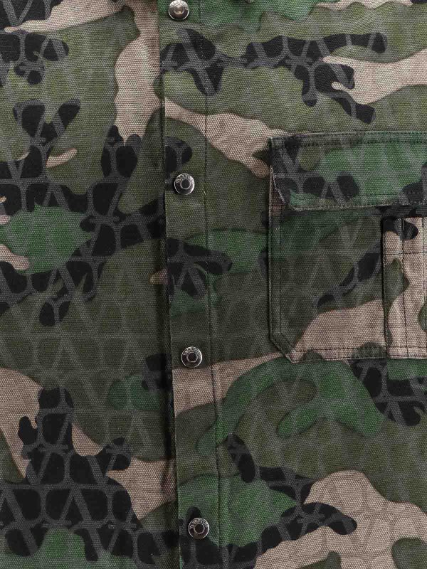 The Best Shops VALENTINO: giacche casual - Giacca in cotone con motivo mimetico