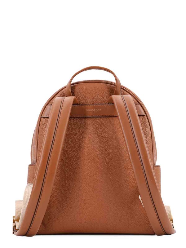 MICHAEL KORS: backpacks online - Bex leather backpack with frontal logo patch