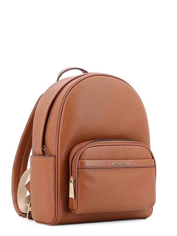 The Best Shops MICHAEL KORS: backpacks - Bex leather backpack with frontal logo patch