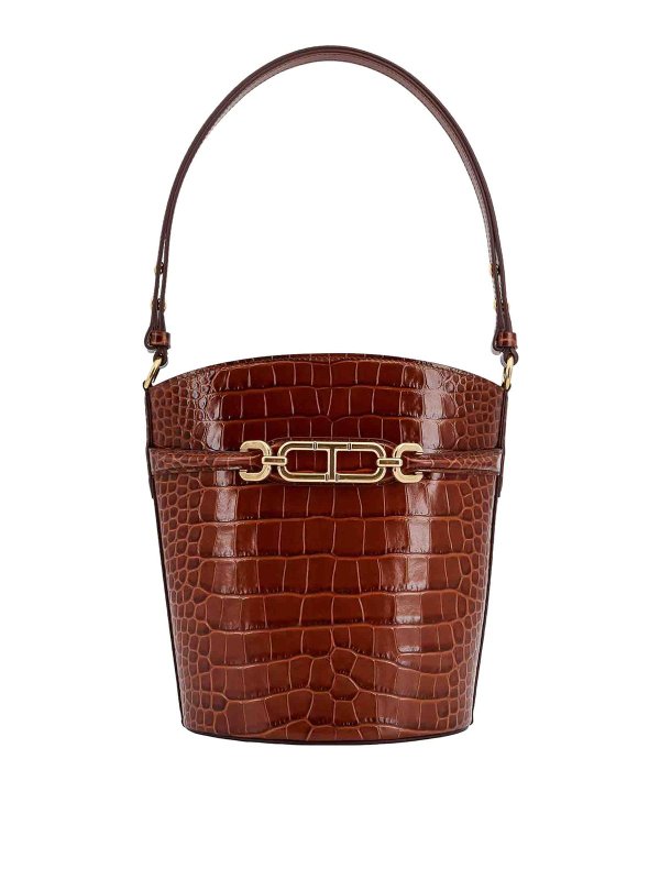 TOM FORD: クロスボディバッグ - クロスボディバッグ - ブラウン