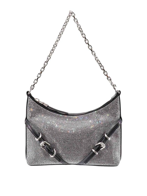 GIVENCHY: cross body bags - Shoulder bag with all-over rhinestones