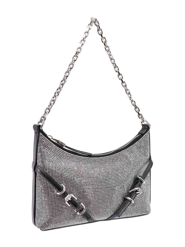 The Best Shops GIVENCHY: cross body bags - Shoulder bag with all-over rhinestones