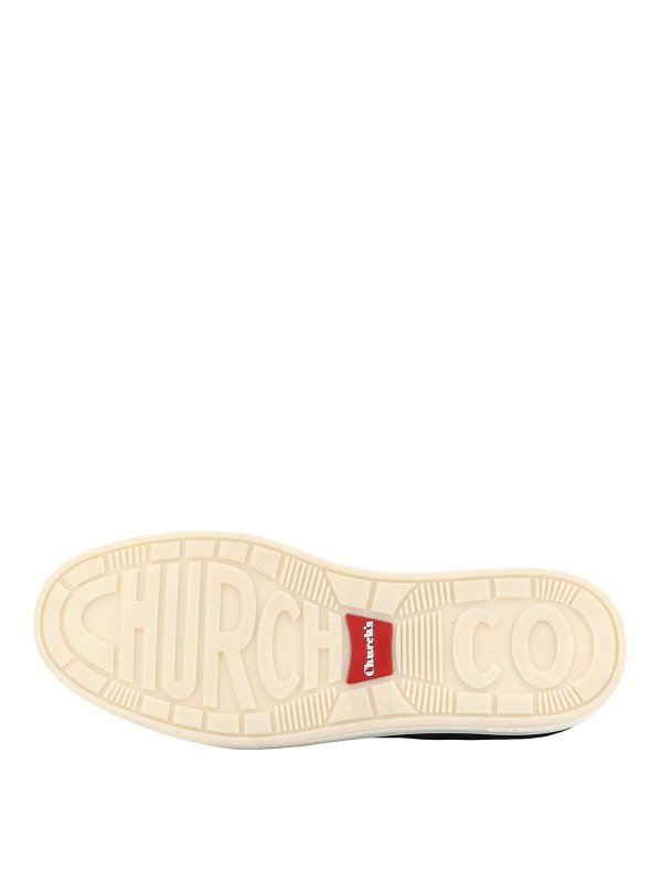 Low-top suede sneakers with logo detail shop online: CHURCH