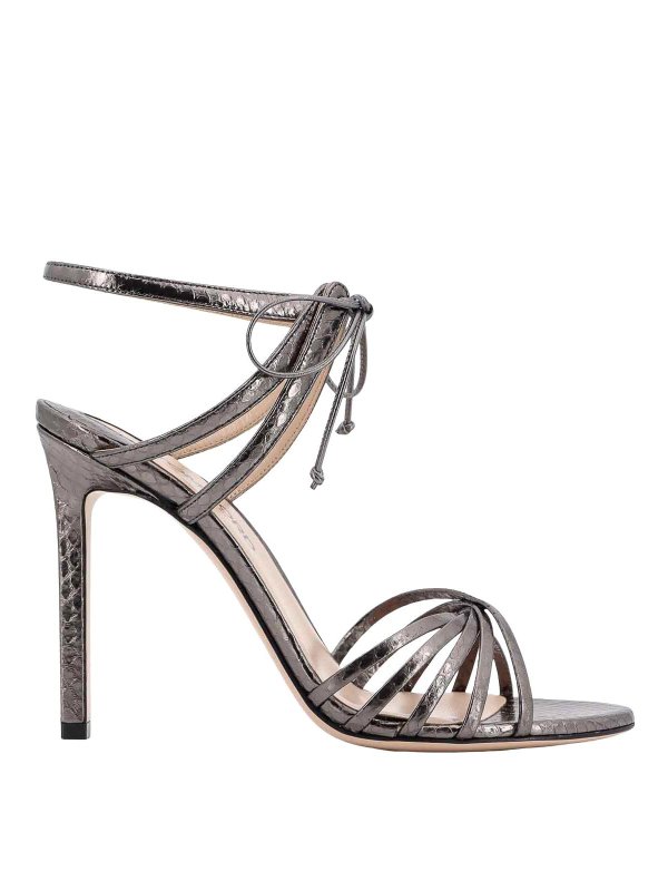TOM FORD: Sandalen - Sandalen - Silber