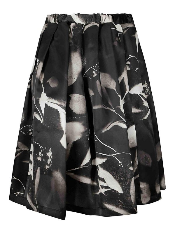 COMME DES GARCONS: ニーレングススカート＆ミディ丈 - 膝丈/ミディスカート - 黒