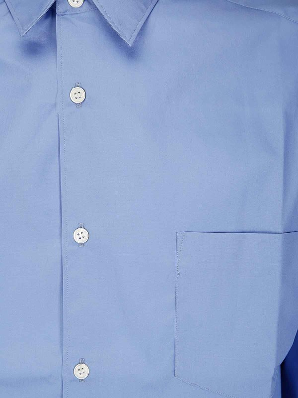 The Best Shops COMME DES GARÇONS HOMMES PLUS: Chemises - Chemise - Bleu