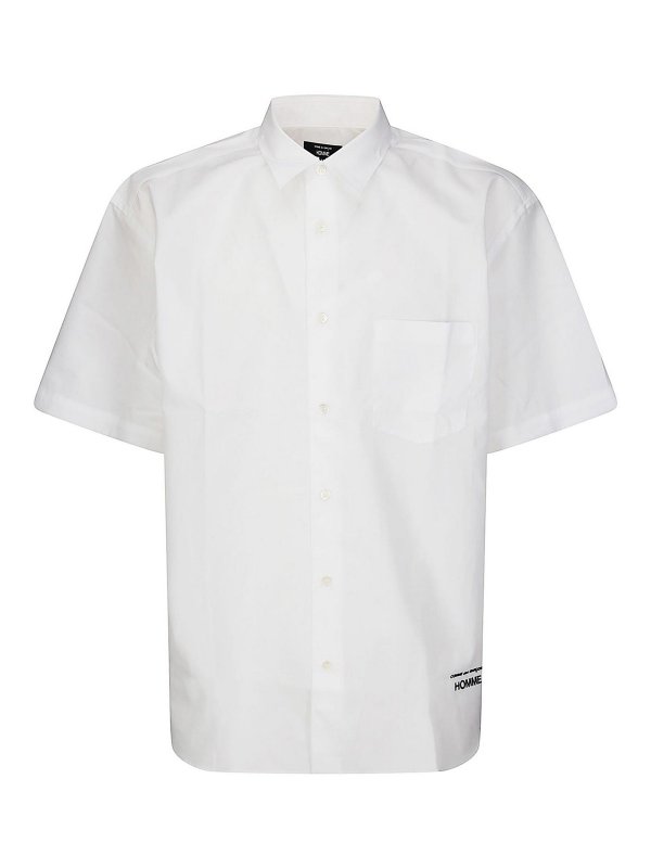 COMME DES GARÇONS HOMMES PLUS: Hemden - Hemd - Weiß