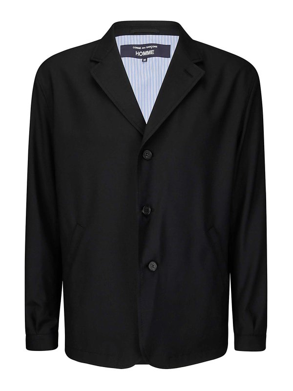 COMME DES GARÇONS HOMMES PLUS: カジュアルジャケット - カジュアルジャケット - 黒