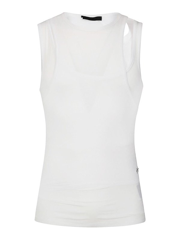 HELIOT EMIL: Tops y camisetas sin mangas - Top - Blanco