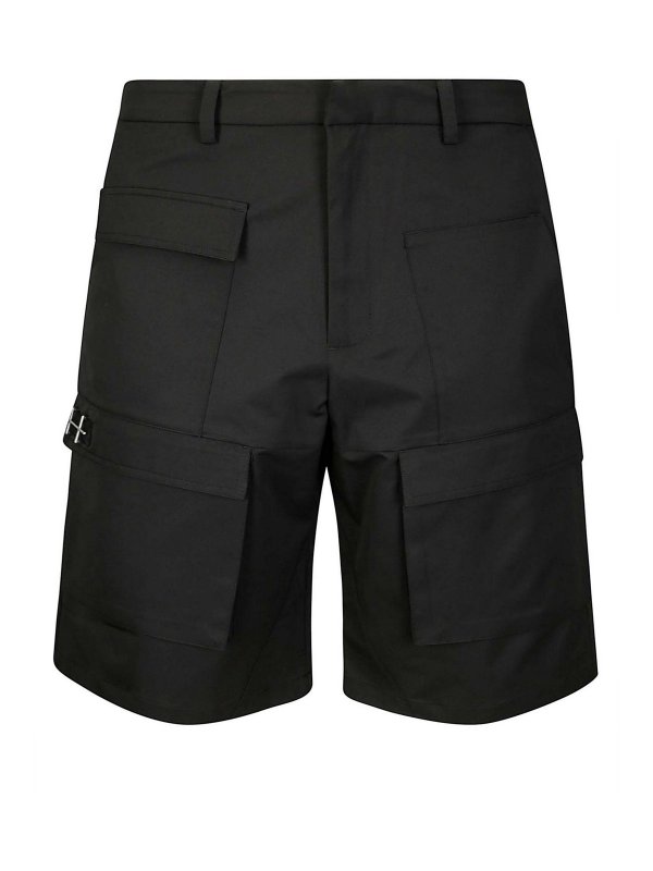 HELIOT EMIL: Trousers Shorts - Black shorts