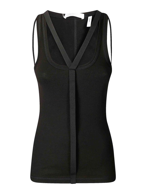 HELMUT LANG: Tops und Tank Tops - Top - Schwarz