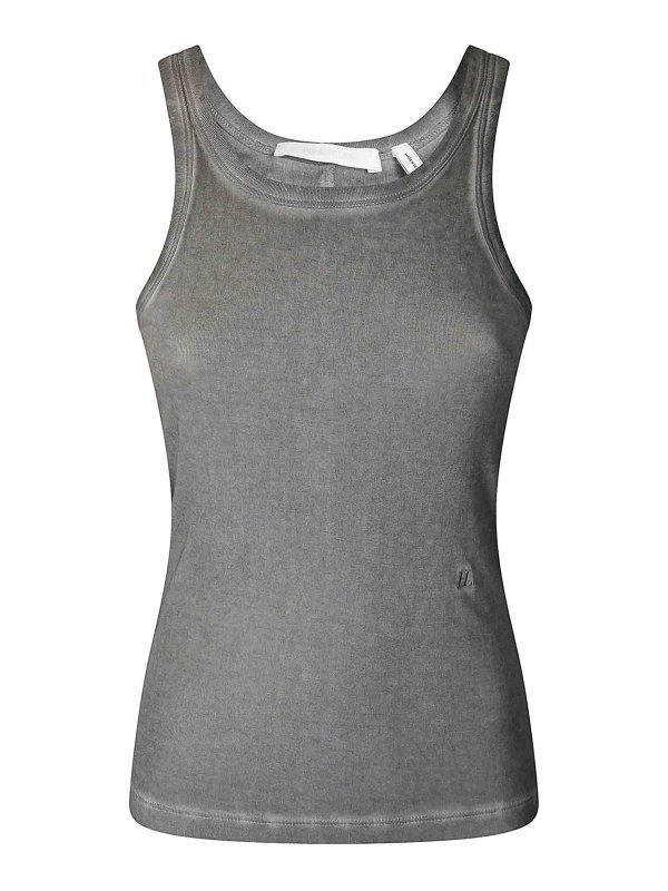 HELMUT LANG: トップス＆タンクトップ - トップ/タンクトップ - 銀