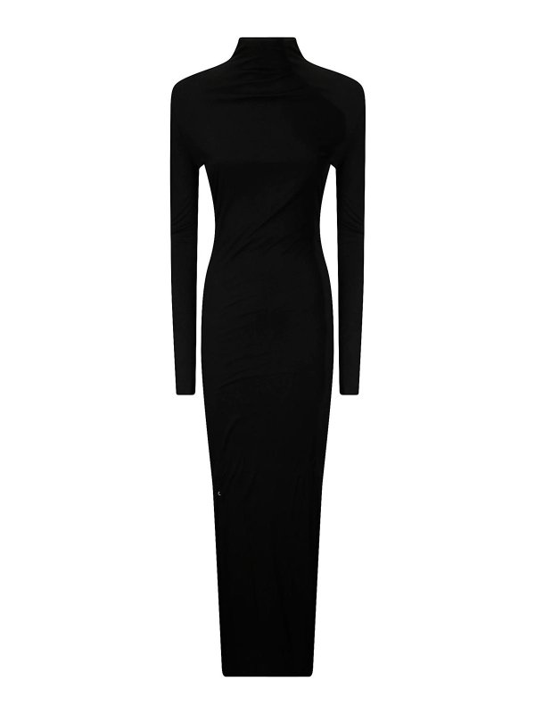 KHAITE: Robe longueur genou - Robe Au Genou - Noir