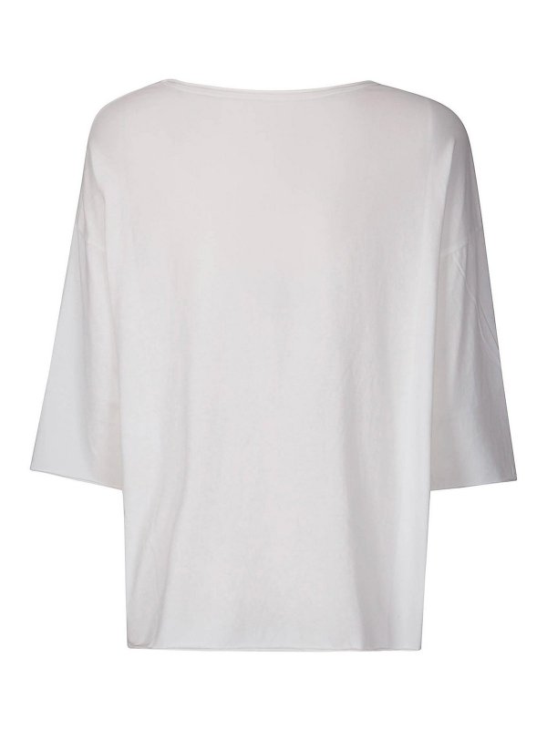 LABO.ART: Escotes barcos online - Suéter Con Escote Barco - Blanco