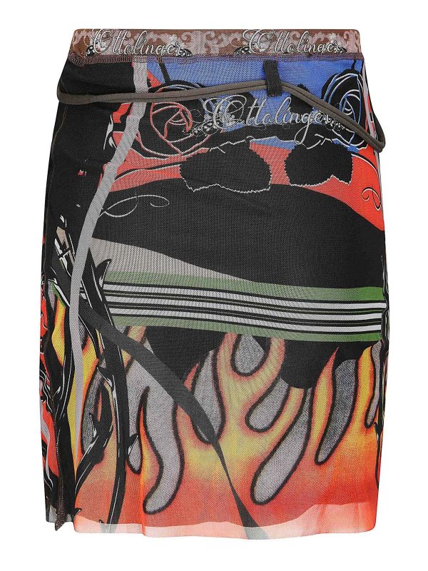 OTTOLINGER: mini skirts online - Mesh Mini Skirt