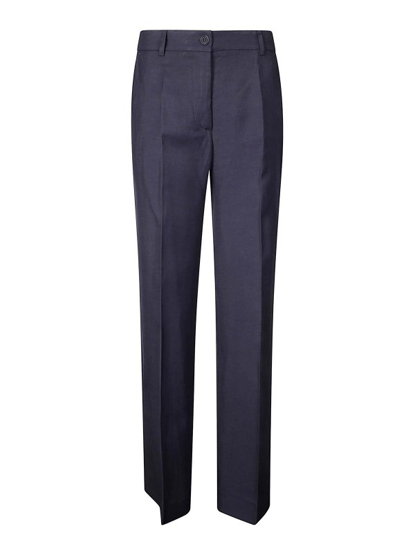 P.A.R.O.S.H.: カジュアルトラウザー - カジュアルパンツ - ブルー