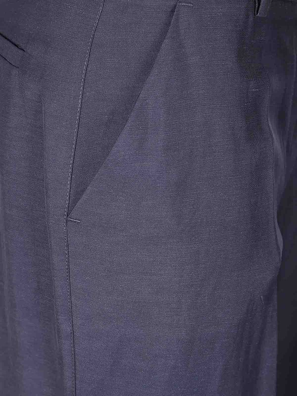 The Best Shops P.A.R.O.S.H.: カジュアルトラウザー - カジュアルパンツ - ブルー