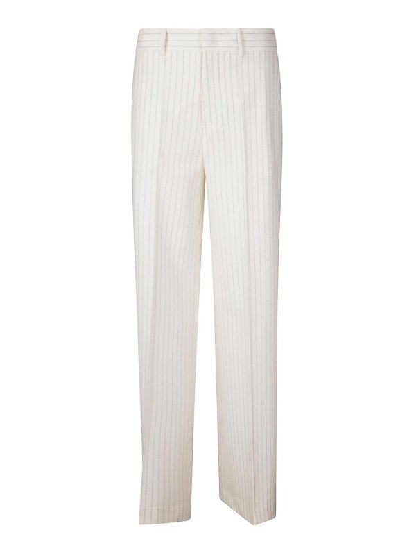 P.A.R.O.S.H.: Pantalones casual - Pantalón Casual - Blanco