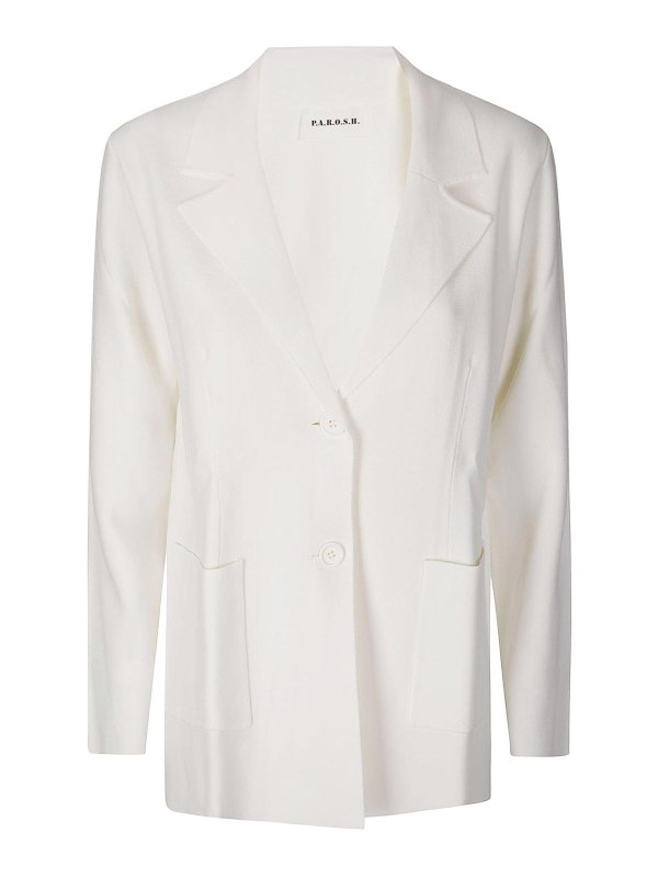 P.A.R.O.S.H.: Vestes casuals - Veste Casual - Crème