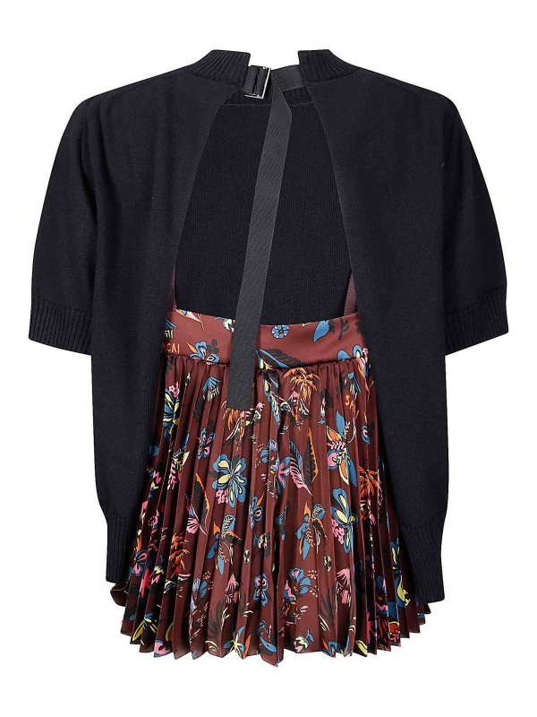 Sacai: boat necks online - Tropical Print Pullover