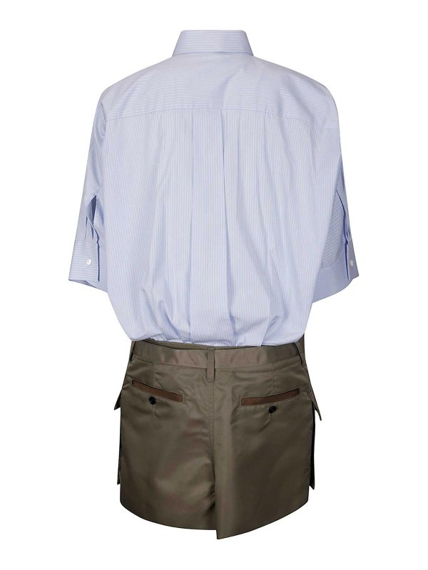 Sacai: ニーレングスドレス online - 膝丈ドレス - ライトブルー