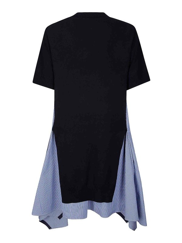 Sacai: Robe longueur genou online - Robe Au Genou - Noir
