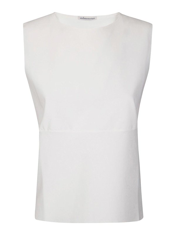 STEFANO MORTARI: Tops und Tank Tops - Top - Weiß