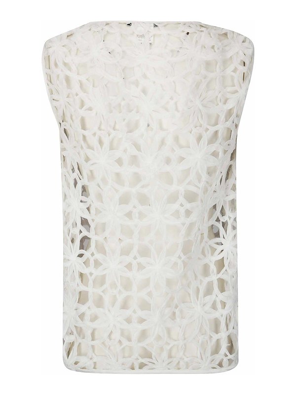 STEFANO MORTARI: Tops y camisetas sin mangas online - Top - Blanco