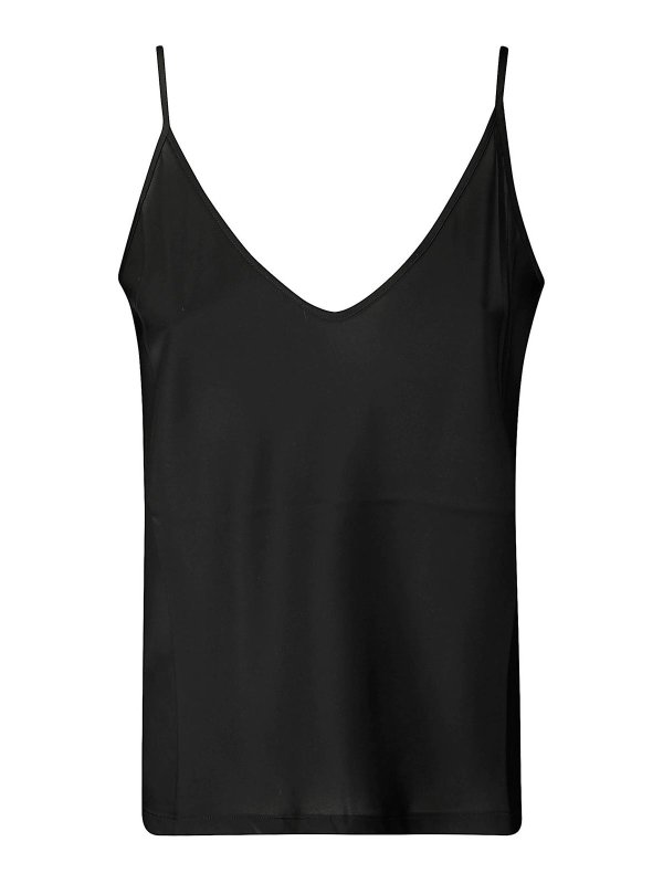 STEFANO MORTARI: Tops y camisetas sin mangas - Top - Negro