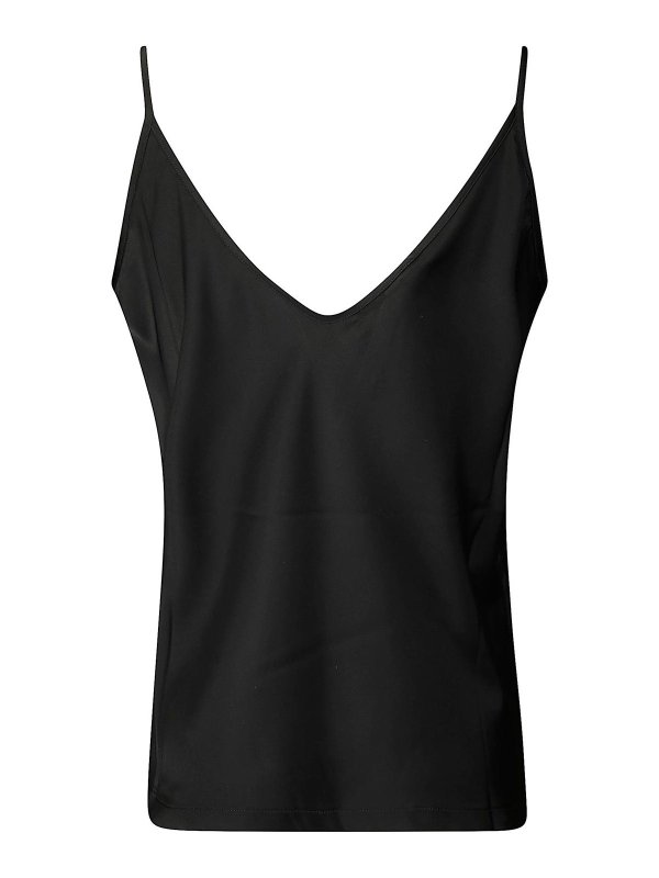 STEFANO MORTARI: Tops y camisetas sin mangas online - Top - Negro
