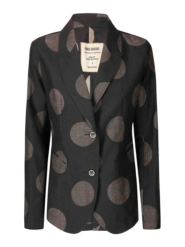 UMA WANG: カジュアルジャケット - カジュアルジャケット - 黒