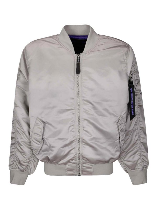 ALPHA INDUSTRIES: Bombers - Bomber - Gris