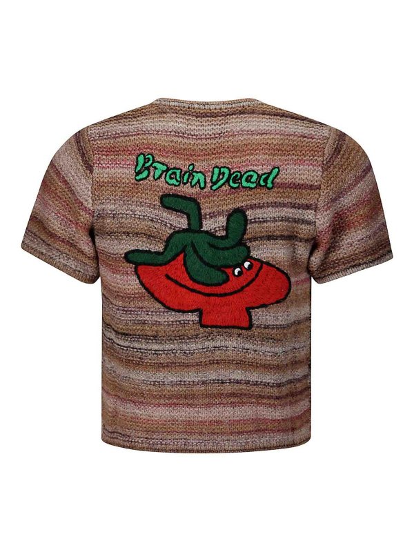 BRAIN DEAD: Suéteres con cuello pico online - Suéter Cuello Redondo - Marrón