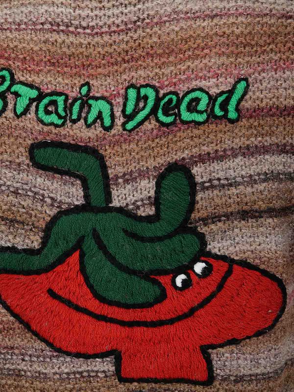 The Best Shops BRAIN DEAD: Suéteres con cuello pico - Suéter Cuello Redondo - Marrón