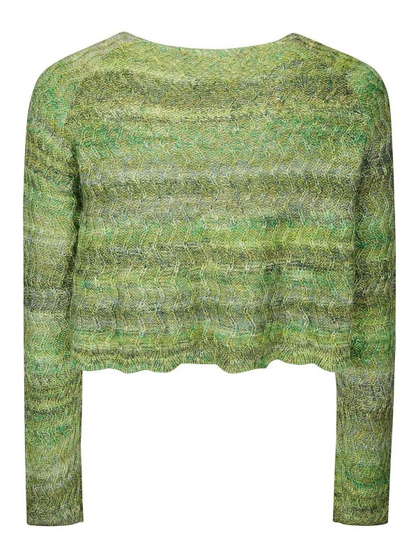 BRAIN DEAD: cardigans online - Isa Scalloped Cardigan