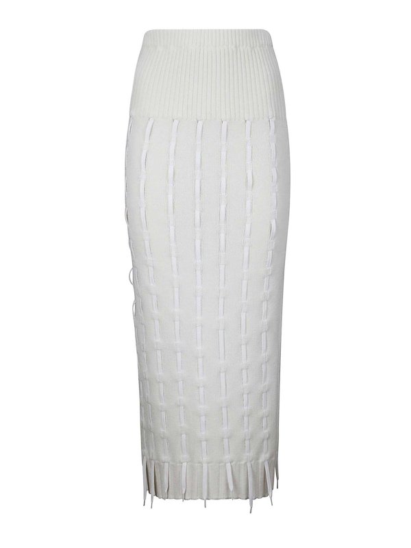 INSTITUTION: Faldas media pierna y semilargas - Falda Semilarga - Blanco