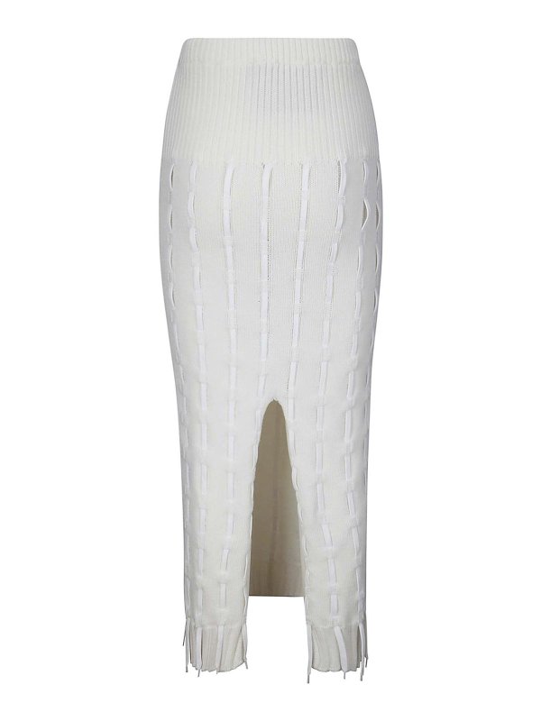 INSTITUTION: Faldas media pierna y semilargas online - Falda Semilarga - Blanco