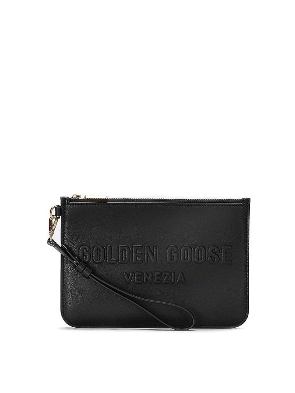 GOLDEN GOOSE: Bolso clutch - Bolso Clutch - Negro
