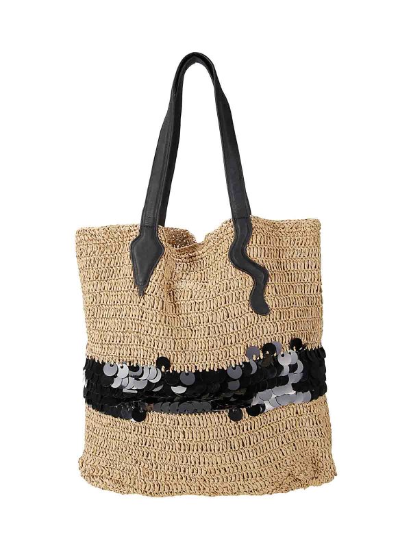 The Best Shops P.A.R.O.S.H.: トートバッグ - トートバッグ - ベージュ